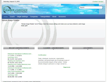 Tablet Screenshot of new.cleanerandgreener.org